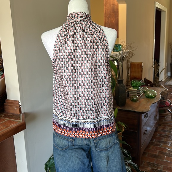 Anthropologie Maeve Prema Printed Tank Top Button Front szS - Picture 6 of 13